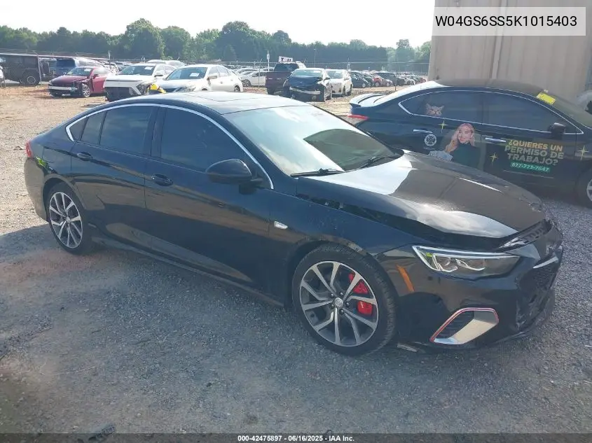 2019 Buick Regal Sportback Awd Gs VIN: W04GS6SS5K1015403 Lot: 42475897