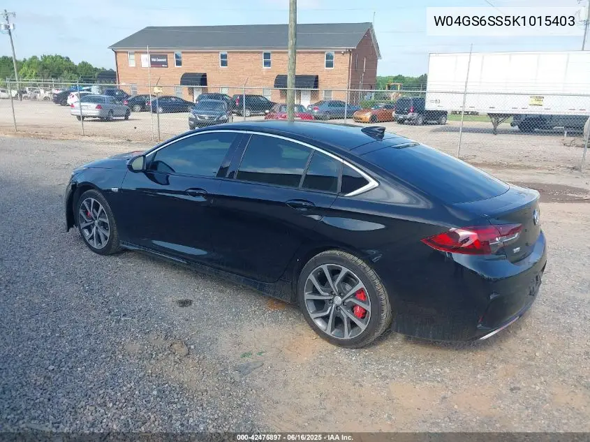 2019 Buick Regal Sportback Awd Gs VIN: W04GS6SS5K1015403 Lot: 42475897