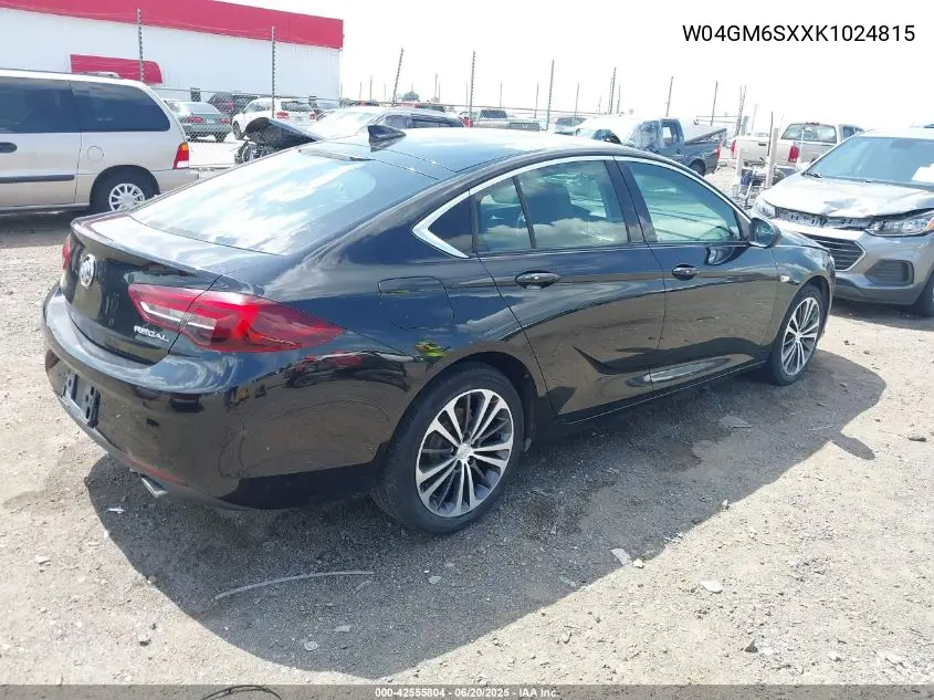 2019 Buick Regal Sportback Fwd Preferred Ii VIN: W04GM6SXXK1024815 Lot: 42555804