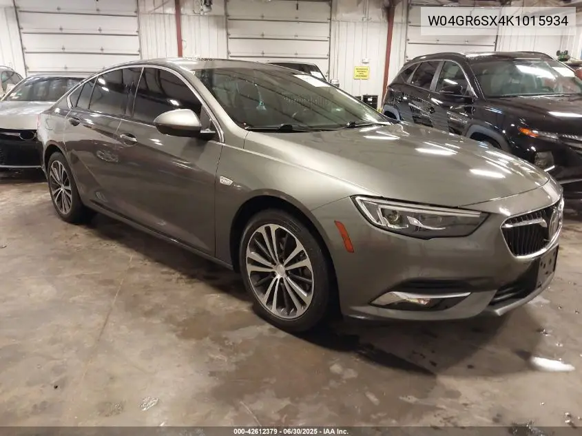 2019 Buick Regal Essence VIN: W04GR6SX4K1015934 Lot: 42612379