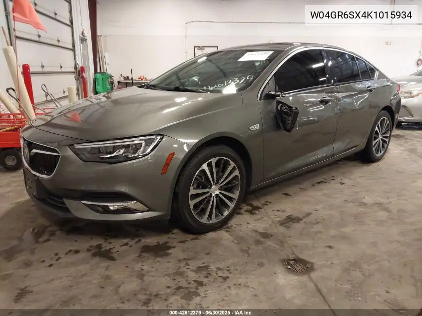 2019 Buick Regal Essence VIN: W04GR6SX4K1015934 Lot: 42612379