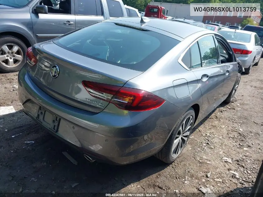 2020 Buick Regal Sportback Awd Essence VIN: W04GR6SX0L1013759 Lot: 42347681