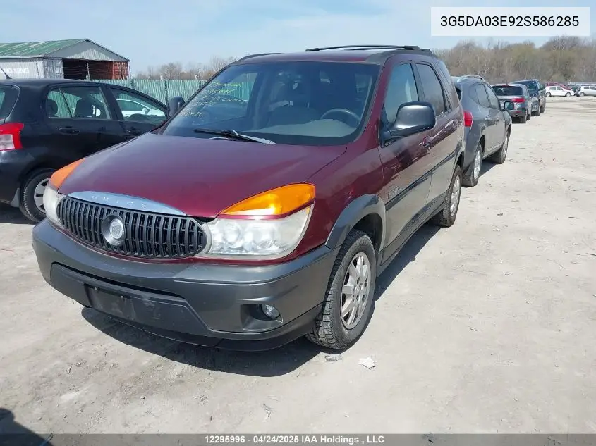 2002 Buick Rendezvous Cx Luxury/Cx Security/Cx Value/Cx Versatility VIN: 3G5DA03E92S586285 Lot: 12295996