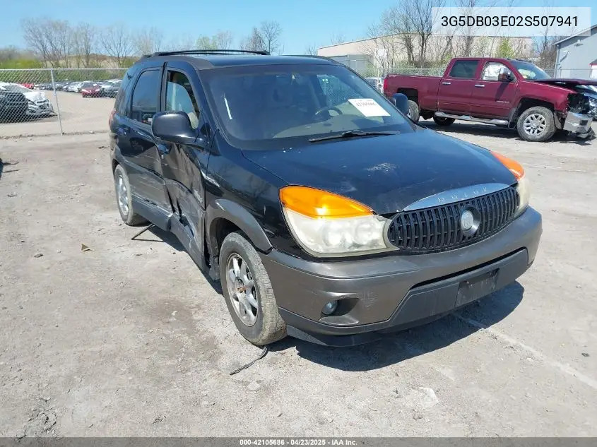 2002 Buick Rendezvous Cxl VIN: 3G5DB03E02S507941 Lot: 42105686