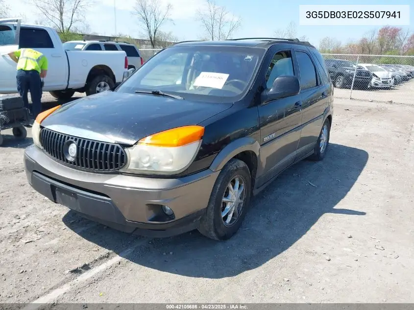 2002 Buick Rendezvous Cxl VIN: 3G5DB03E02S507941 Lot: 42105686