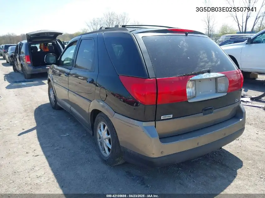 2002 Buick Rendezvous Cxl VIN: 3G5DB03E02S507941 Lot: 42105686
