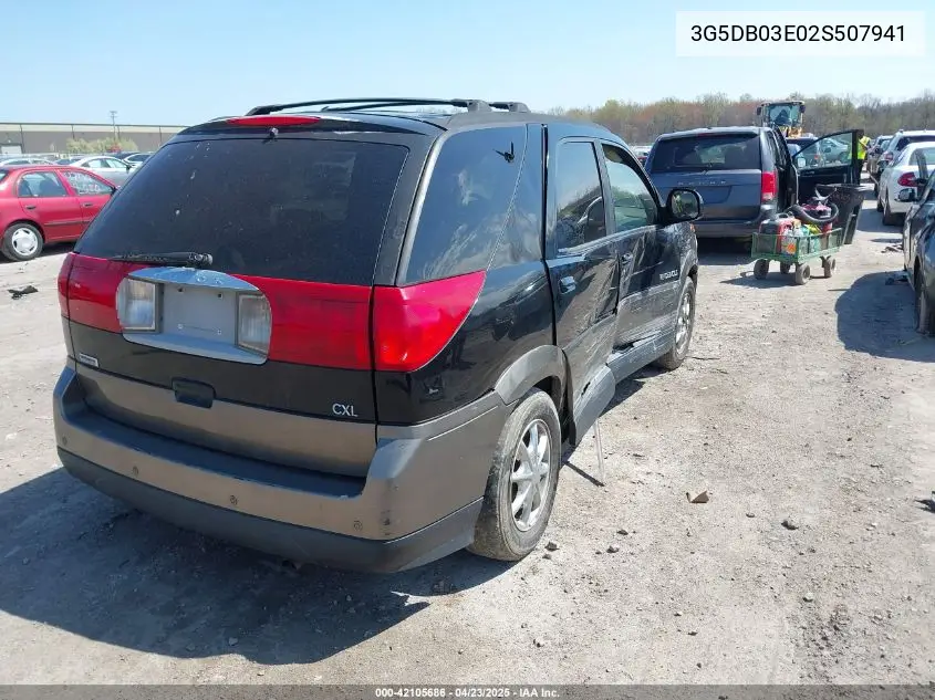 2002 Buick Rendezvous Cxl VIN: 3G5DB03E02S507941 Lot: 42105686