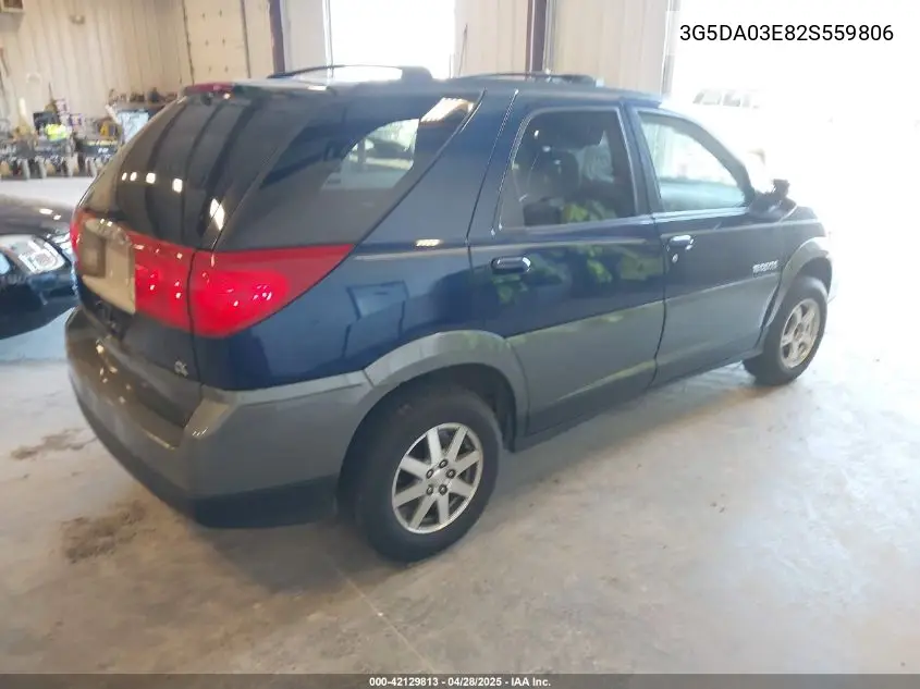 2002 Buick Rendezvous Cx VIN: 3G5DA03E82S559806 Lot: 42129813