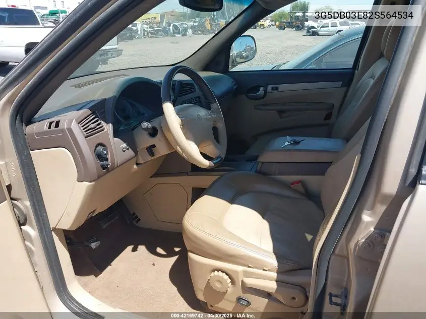 2002 Buick Rendezvous Cxl VIN: 3G5DB03E82S564534 Lot: 42169742