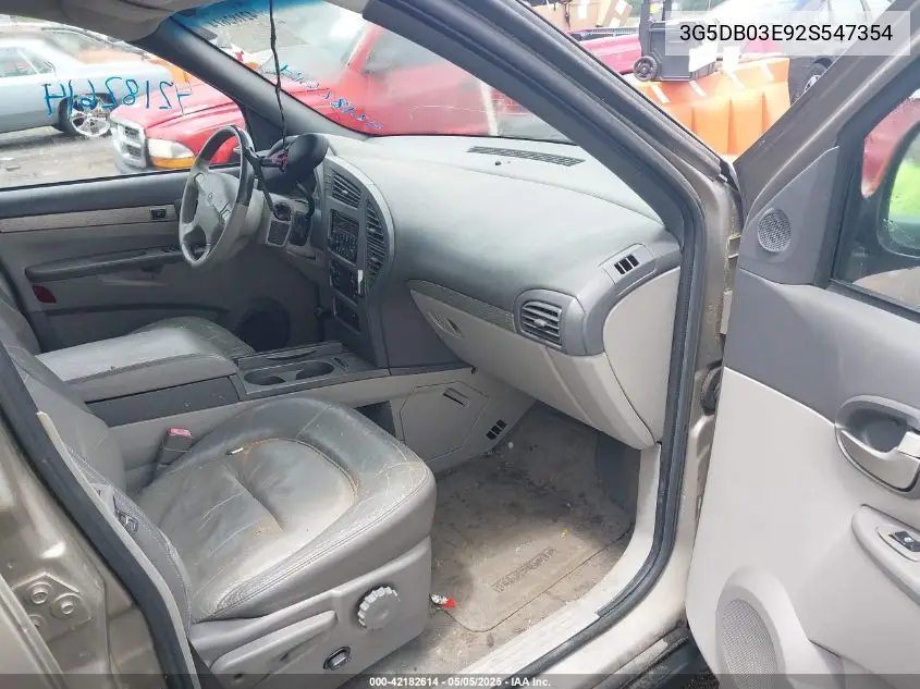 2002 Buick Rendezvous Cxl VIN: 3G5DB03E92S547354 Lot: 42182614