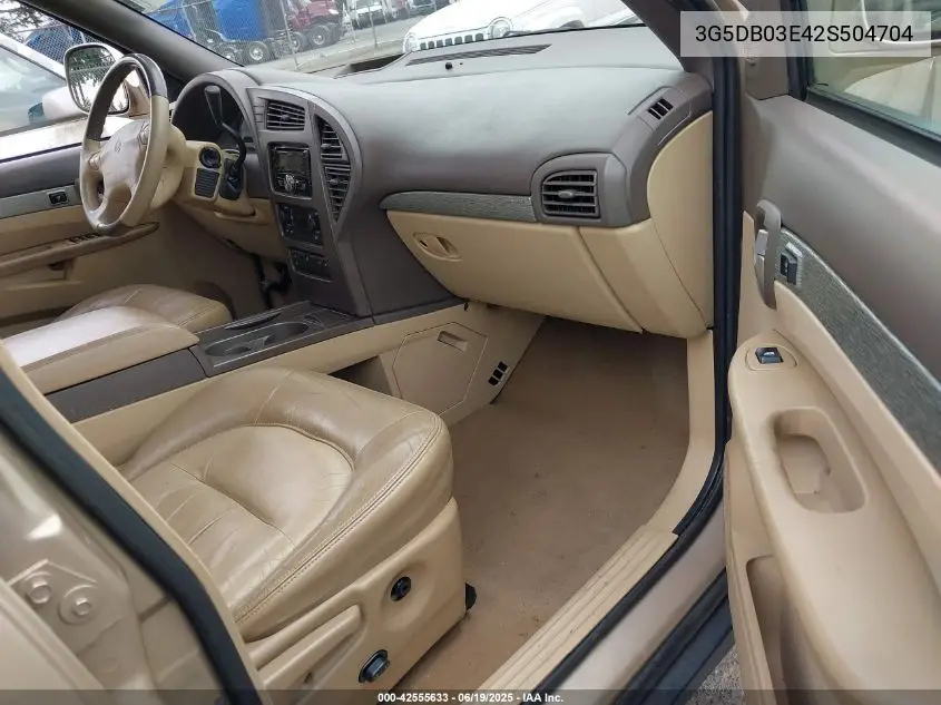 2002 Buick Rendezvous Cxl VIN: 3G5DB03E42S504704 Lot: 42555633