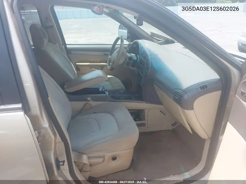 2002 Buick Rendezvous Cx VIN: 3G5DA03E12S602026 Lot: 42624456