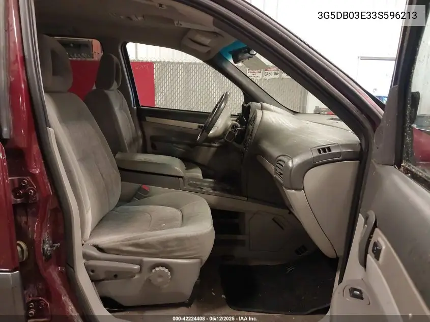 2003 Buick Rendezvous Cx VIN: 3G5DB03E33S596213 Lot: 42224408