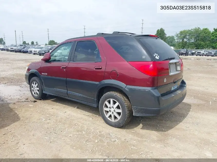 2003 Buick Rendezvous Cxl VIN: 3G5DA03E23S515818 Lot: 42509498