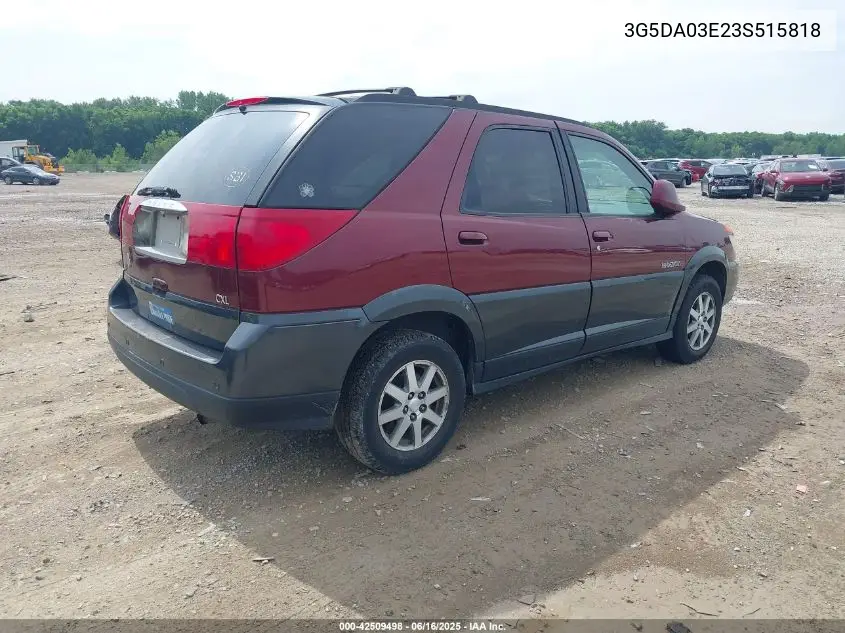 2003 Buick Rendezvous Cxl VIN: 3G5DA03E23S515818 Lot: 42509498