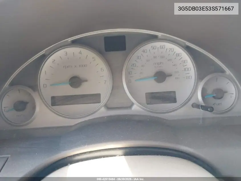 2003 Buick Rendezvous Cxl VIN: 3G5DB03E53S571667 Lot: 42510464
