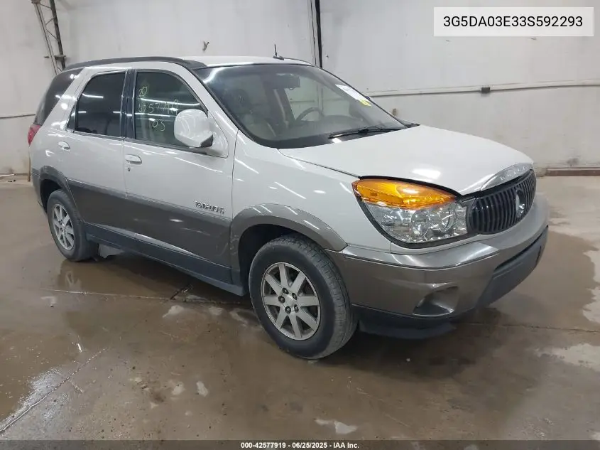 2003 Buick Rendezvous Cxl VIN: 3G5DA03E33S592293 Lot: 42577919