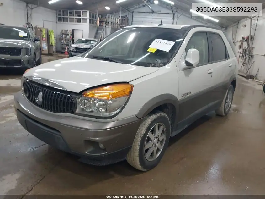 2003 Buick Rendezvous Cxl VIN: 3G5DA03E33S592293 Lot: 42577919