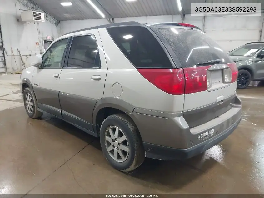 2003 Buick Rendezvous Cxl VIN: 3G5DA03E33S592293 Lot: 42577919