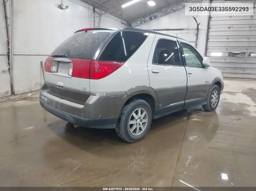 2003 Buick Rendezvous Cxl VIN: 3G5DA03E33S592293 Lot: 42577919