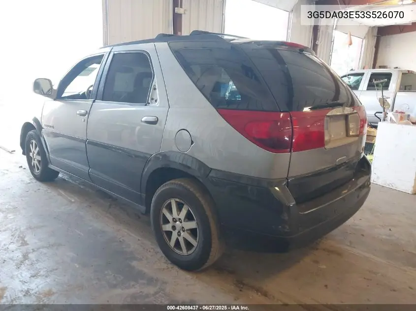 2003 Buick Rendezvous Cxl VIN: 3G5DA03E53S526070 Lot: 42608437