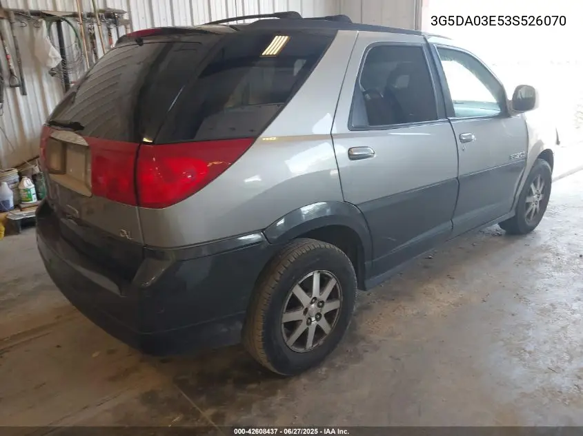 2003 Buick Rendezvous Cxl VIN: 3G5DA03E53S526070 Lot: 42608437