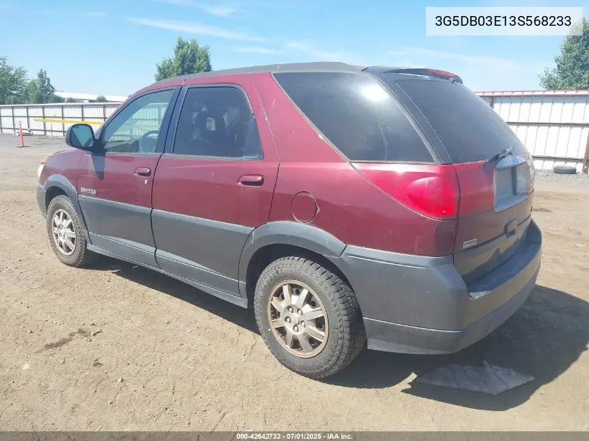 2003 Buick Rendezvous Cx VIN: 3G5DB03E13S568233 Lot: 42642732