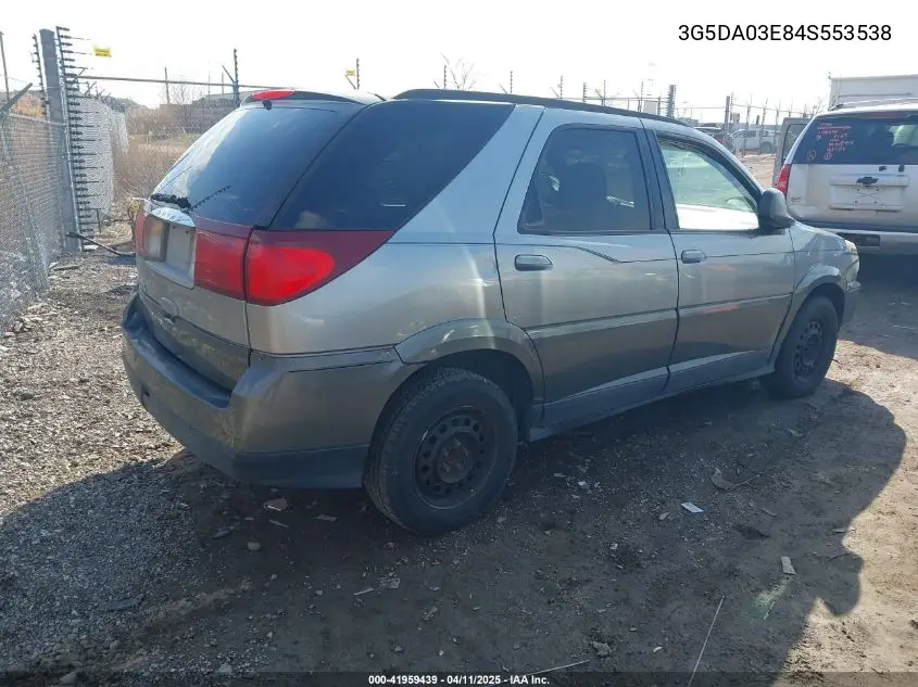 2004 Buick Rendezvous Cx VIN: 3G5DA03E84S553538 Lot: 41959439