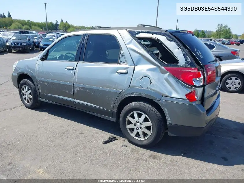 2004 Buick Rendezvous Cx VIN: 3G5DB03E54S544390 Lot: 42106492