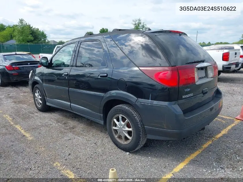 2004 Buick Rendezvous Cx VIN: 3G5DA03E24S510622 Lot: 42204271