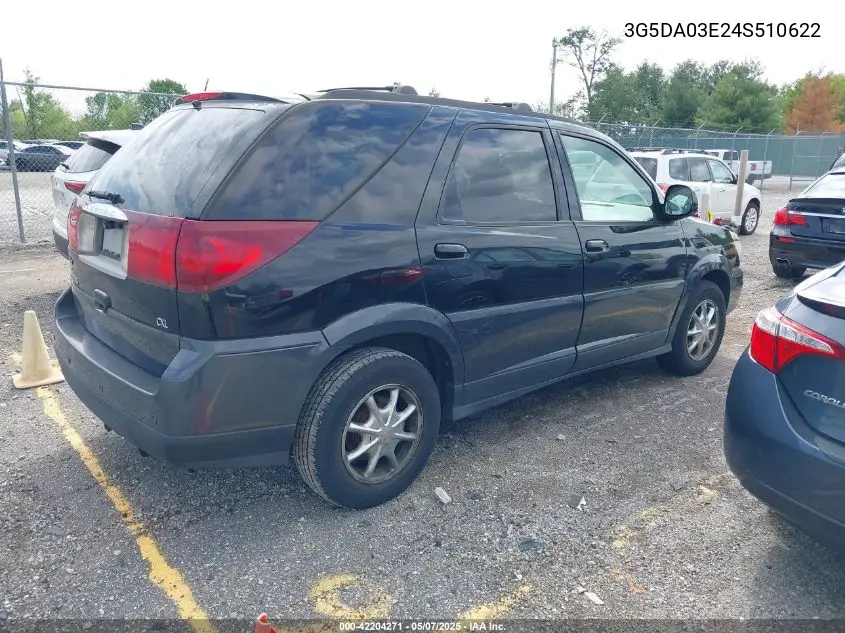 2004 Buick Rendezvous Cx VIN: 3G5DA03E24S510622 Lot: 42204271