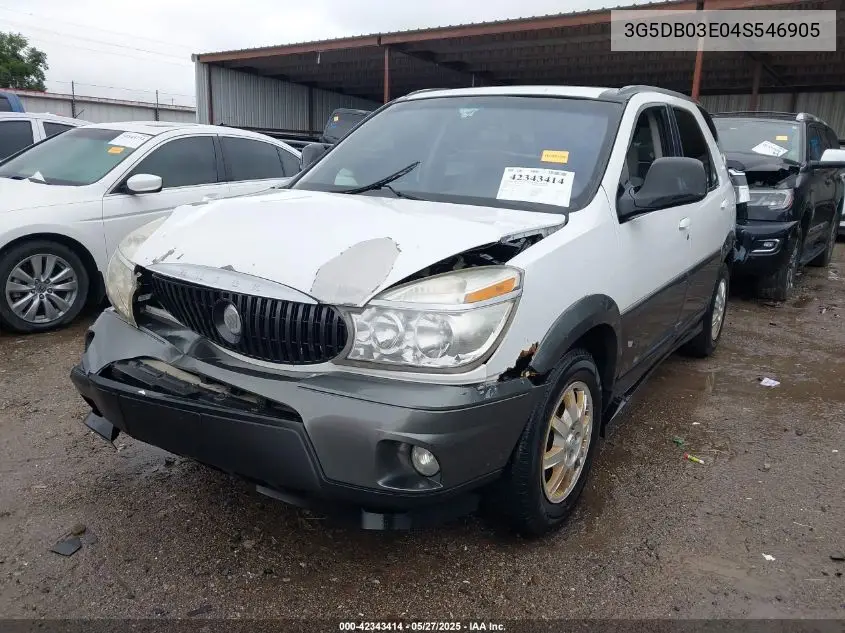 2004 Buick Rendezvous Cx VIN: 3G5DB03E04S546905 Lot: 42343414