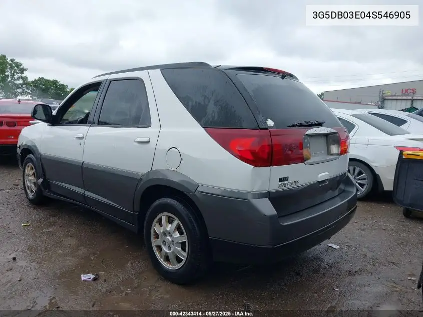 2004 Buick Rendezvous Cx VIN: 3G5DB03E04S546905 Lot: 42343414
