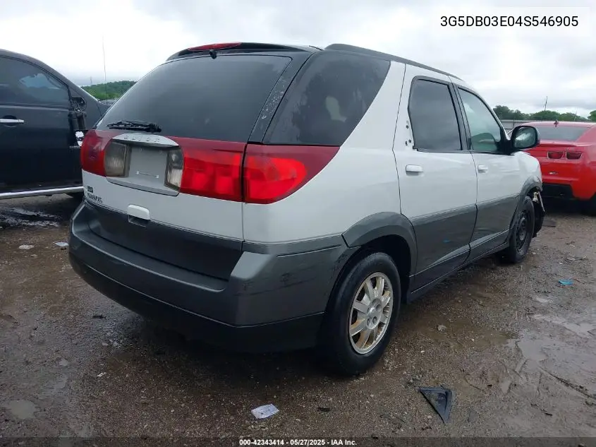 2004 Buick Rendezvous Cx VIN: 3G5DB03E04S546905 Lot: 42343414
