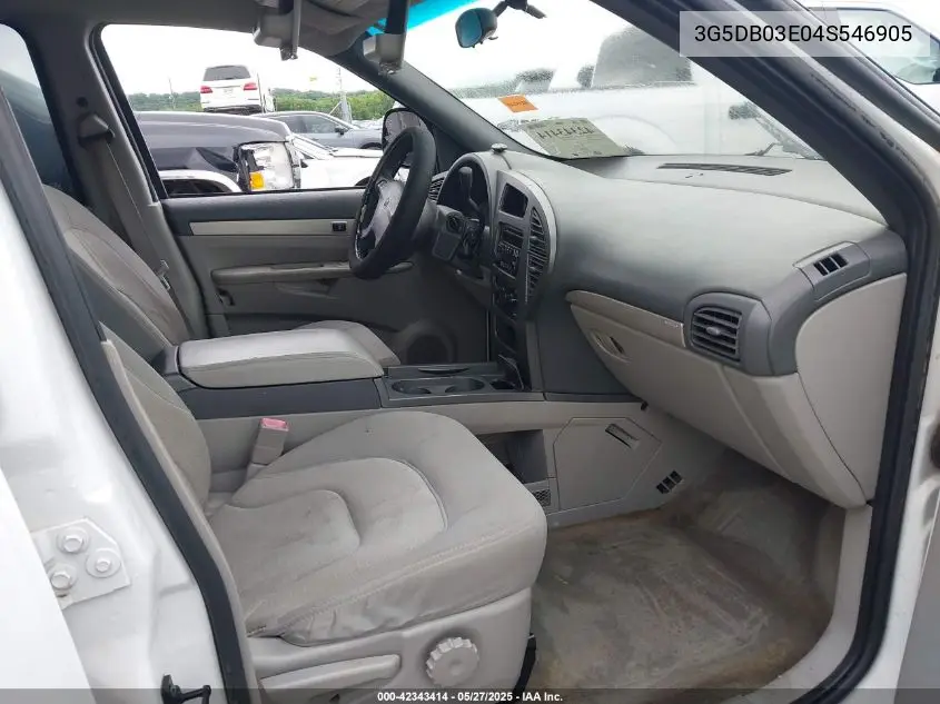 2004 Buick Rendezvous Cx VIN: 3G5DB03E04S546905 Lot: 42343414