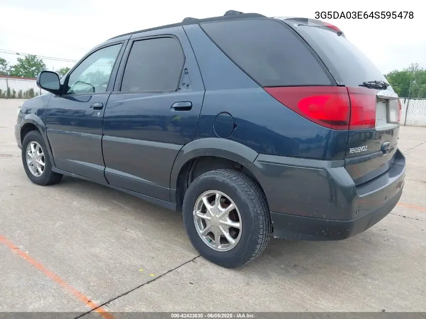 2004 Buick Rendezvous Cx VIN: 3G5DA03E64S595478 Lot: 42423830