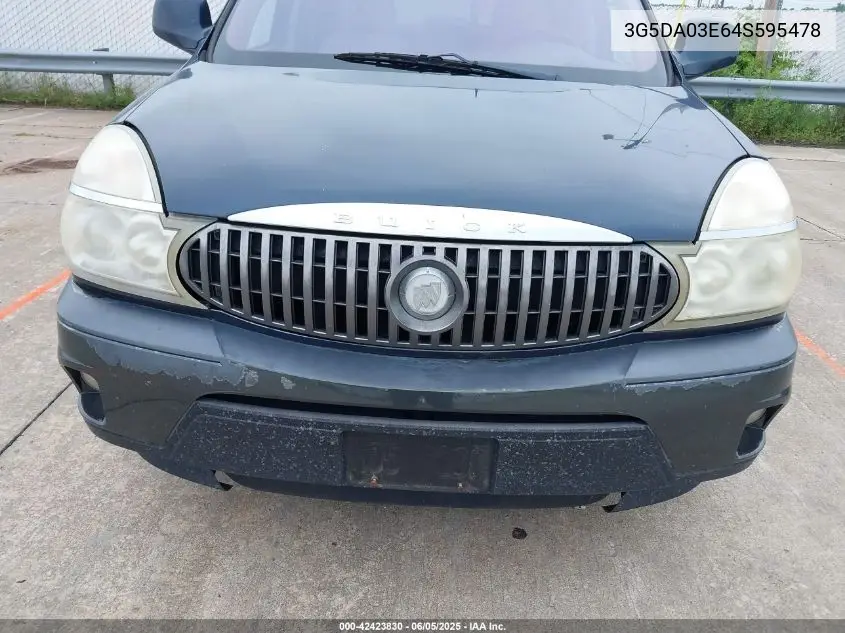 2004 Buick Rendezvous Cx VIN: 3G5DA03E64S595478 Lot: 42423830