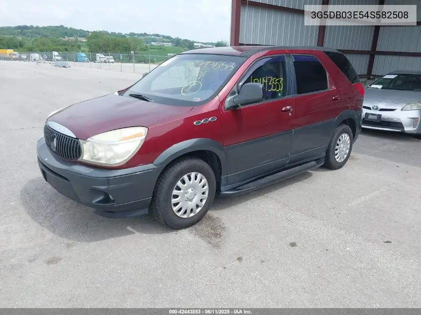 2004 Buick Rendezvous Cx VIN: 3G5DB03E54S582508 Lot: 42443553