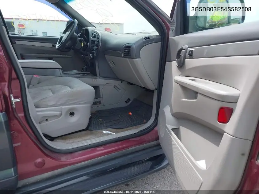 2004 Buick Rendezvous Cx VIN: 3G5DB03E54S582508 Lot: 42443553