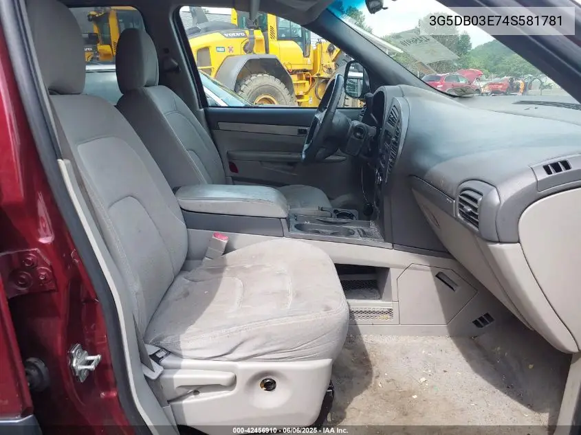2004 Buick Rendezvous Cx VIN: 3G5DB03E74S581781 Lot: 42456910