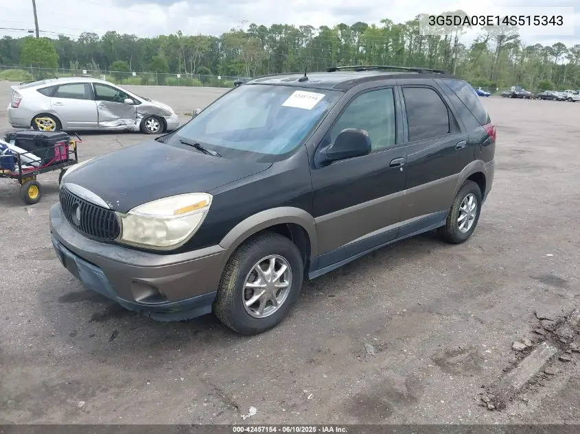 2004 Buick Rendezvous Cx VIN: 3G5DA03E14S515343 Lot: 42457154