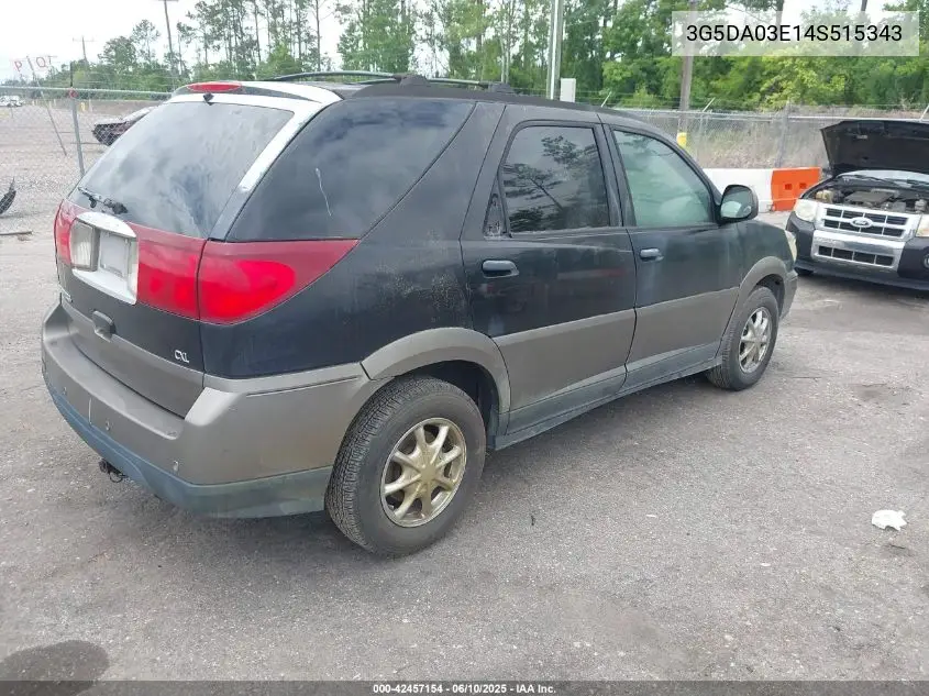 2004 Buick Rendezvous Cx VIN: 3G5DA03E14S515343 Lot: 42457154