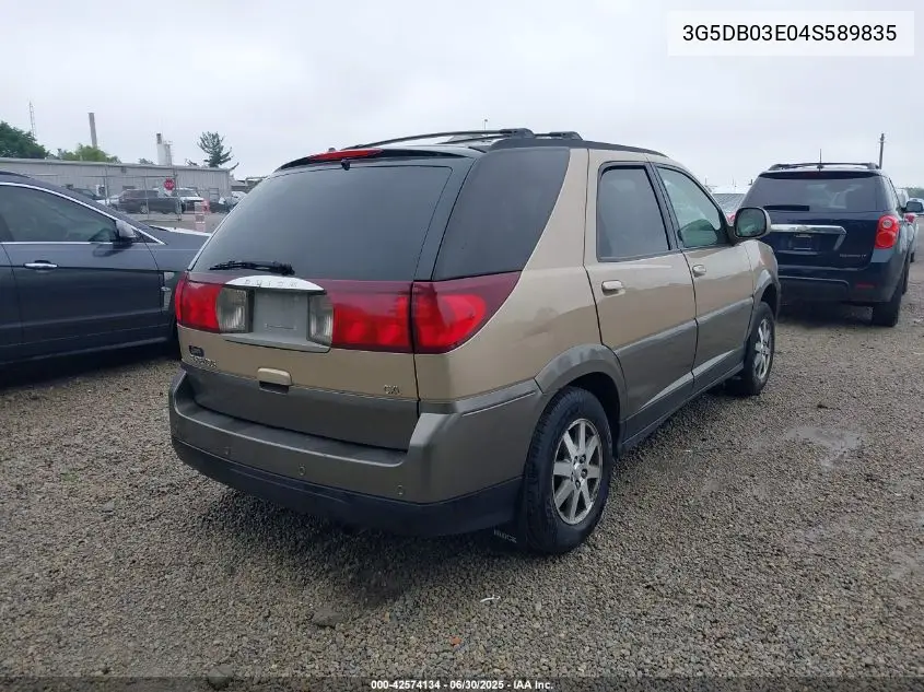 2004 Buick Rendezvous Cx VIN: 3G5DB03E04S589835 Lot: 42574134