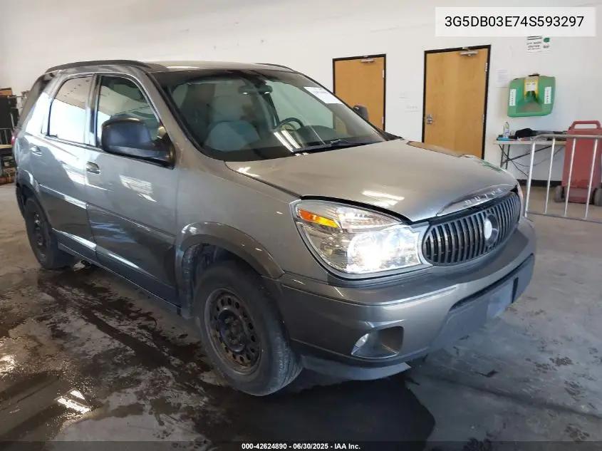 2004 Buick Rendezvous Cx VIN: 3G5DB03E74S593297 Lot: 42624890
