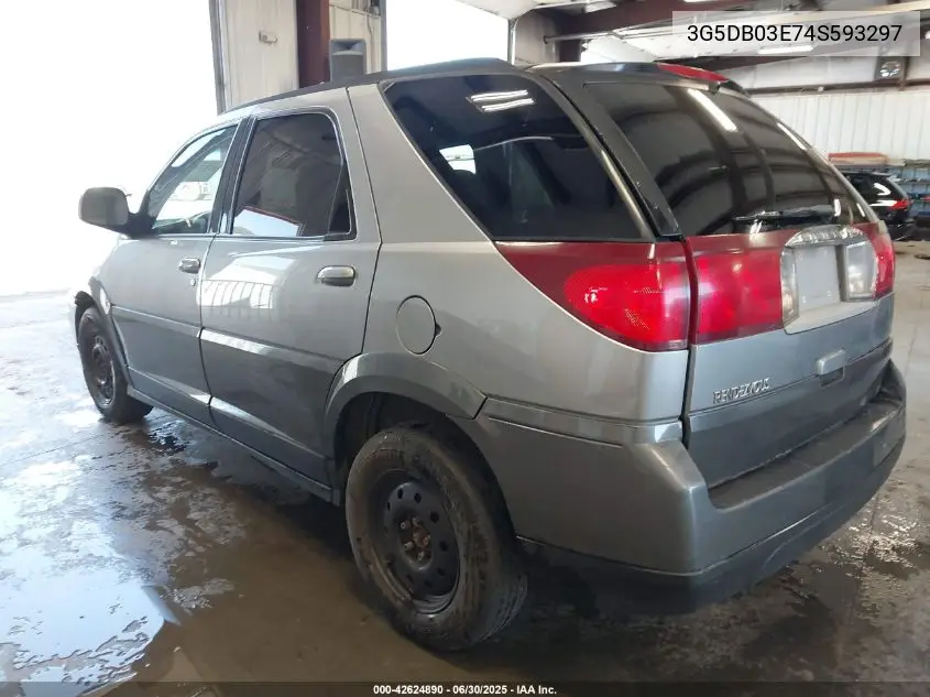 2004 Buick Rendezvous Cx VIN: 3G5DB03E74S593297 Lot: 42624890