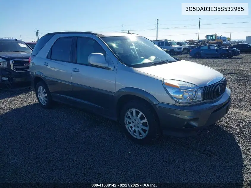 2005 Buick Rendezvous Cx VIN: 3G5DA03E35S532985 Lot: 41688142