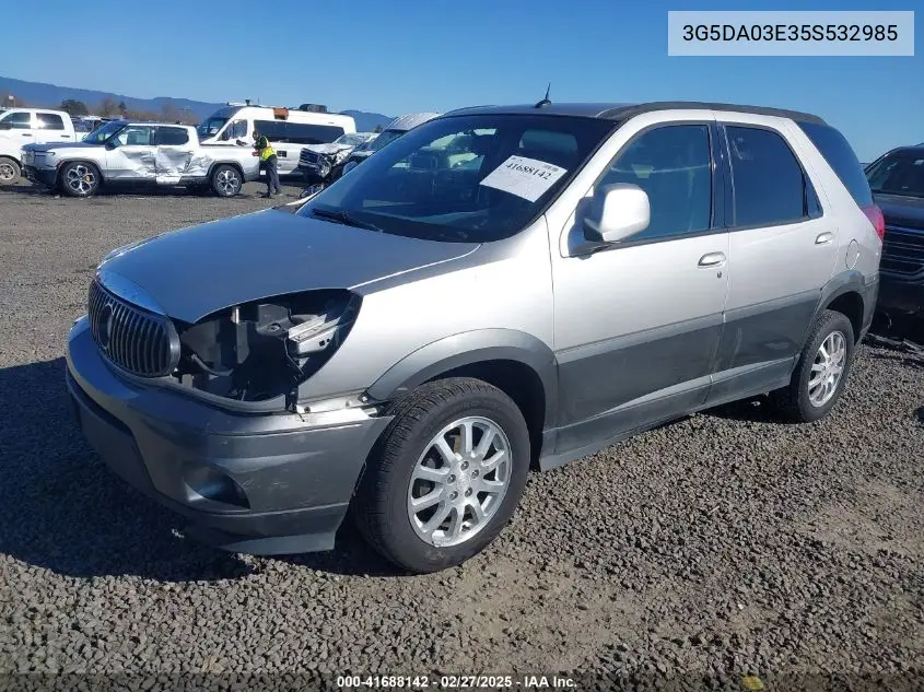 2005 Buick Rendezvous Cx VIN: 3G5DA03E35S532985 Lot: 41688142