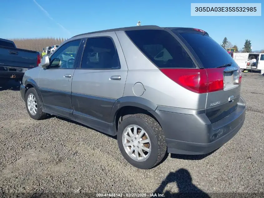 2005 Buick Rendezvous Cx VIN: 3G5DA03E35S532985 Lot: 41688142