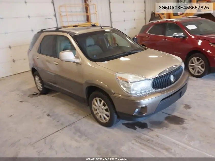 2005 Buick Rendezvous Cx VIN: 3G5DA03E45S567826 Lot: 42124723