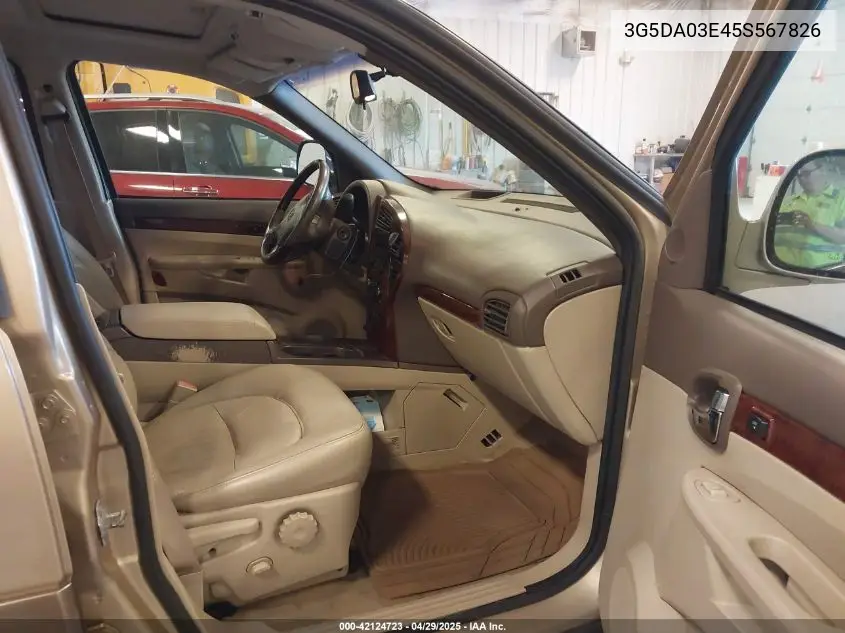 2005 Buick Rendezvous Cx VIN: 3G5DA03E45S567826 Lot: 42124723